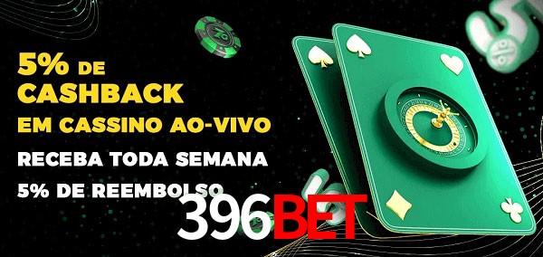 Promoções do cassino ao Vivo 396bet